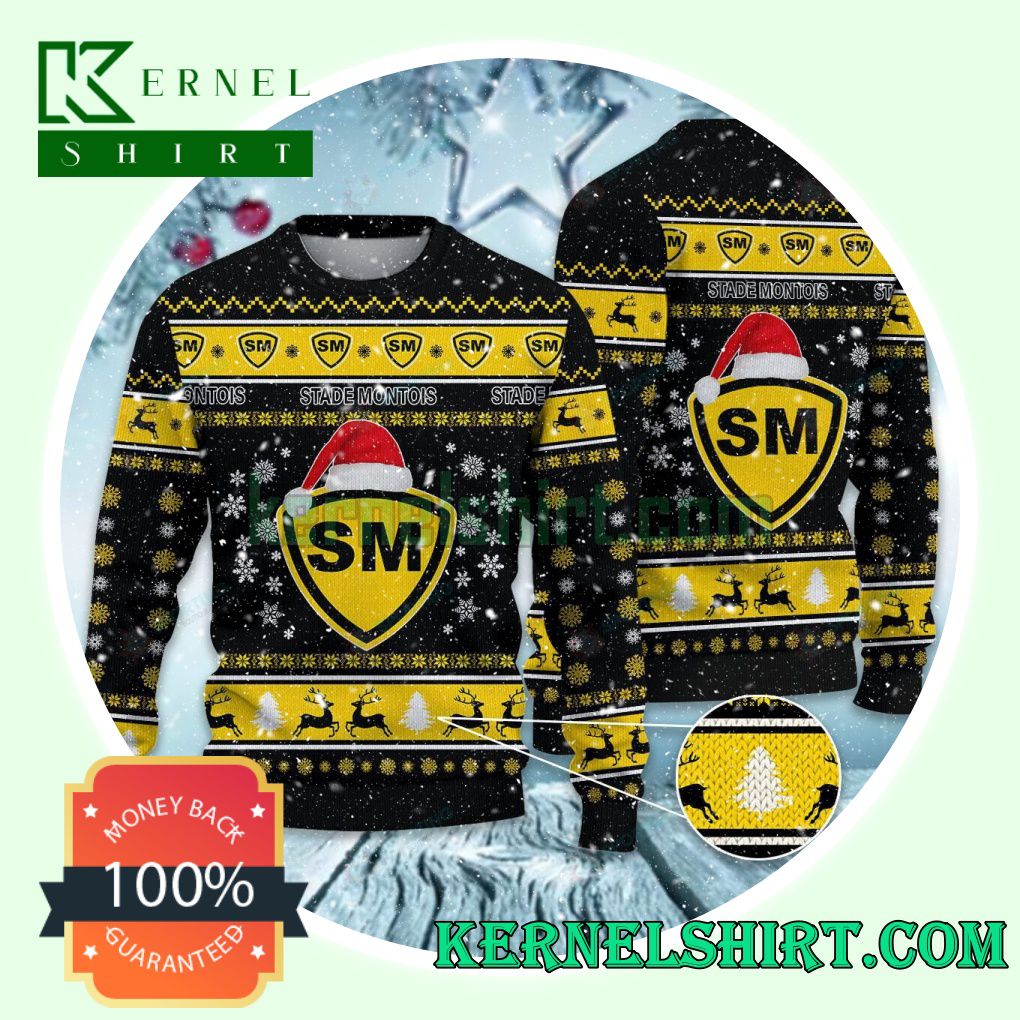 Stade Montois Rugby Club Snowflake Xmas Knit Sweaters