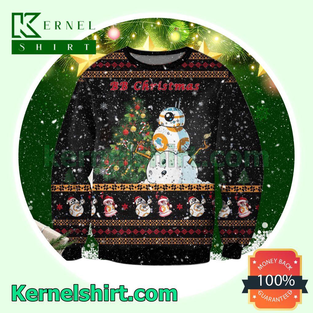 Star Wars Bb-8 Snowflake Xmas Knitted Sweaters