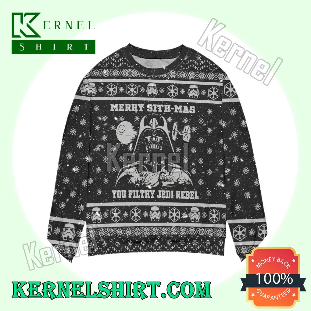 Star Wars Darth Vader Merry Sithmas You Filthy Jedi Rebel Knitted Christmas Sweatshirts