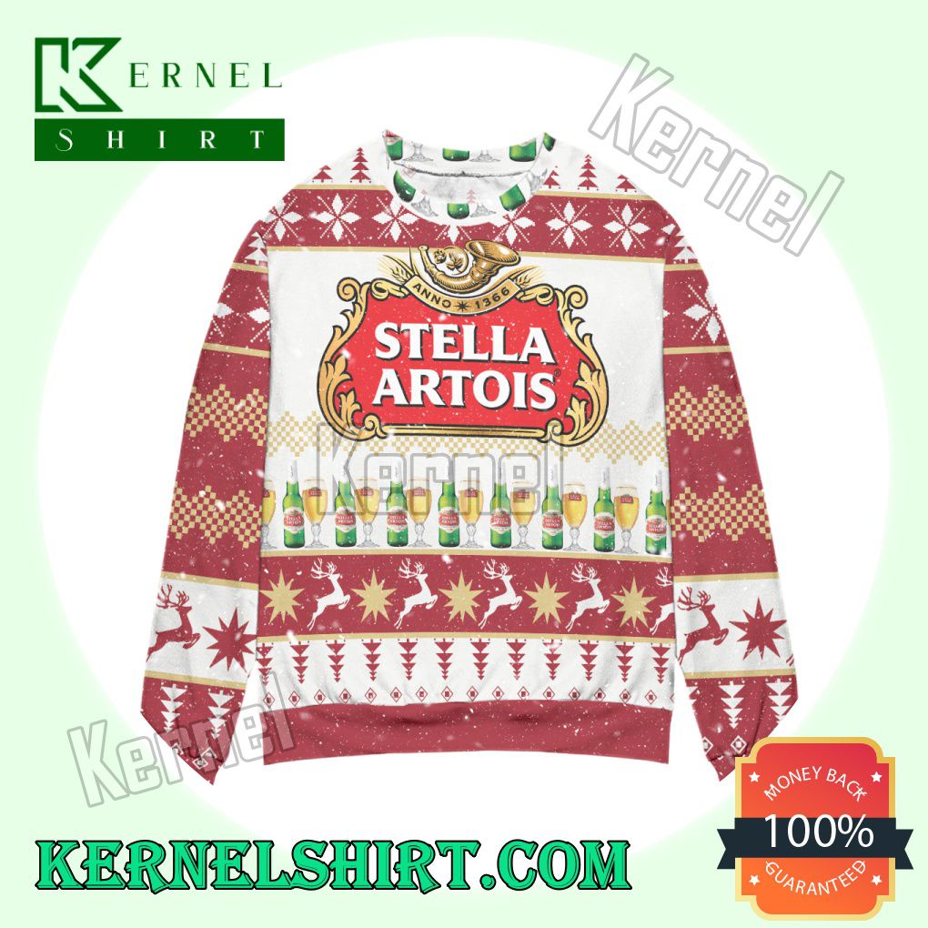 Stella Artois Beer Logo Knitted Christmas Sweatshirts