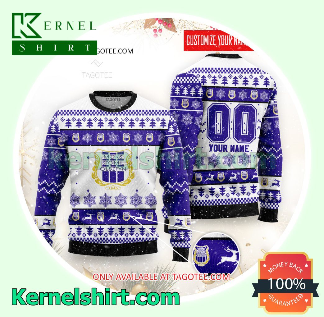 Stomil Olsztyn Logo Xmas Knit Sweaters