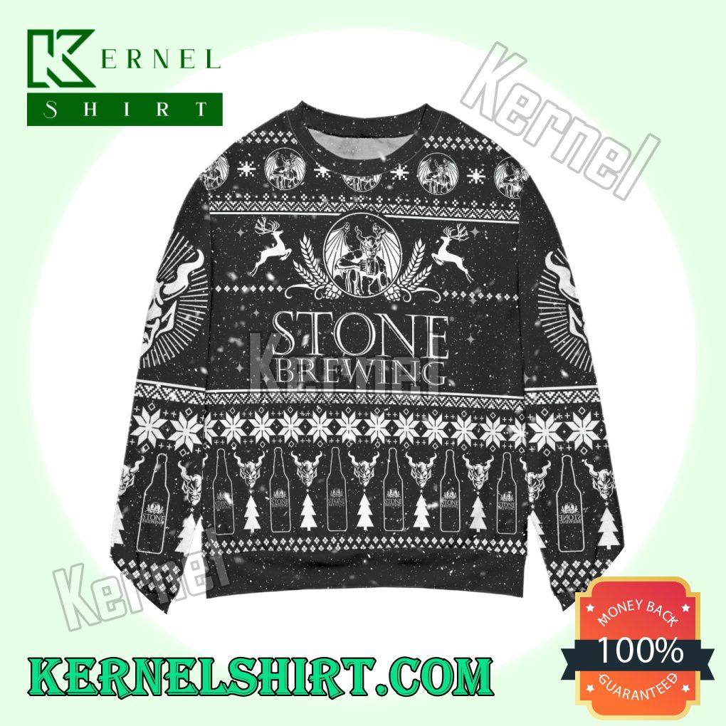 Stone Brewing Logo Knitted Christmas Sweatshirts