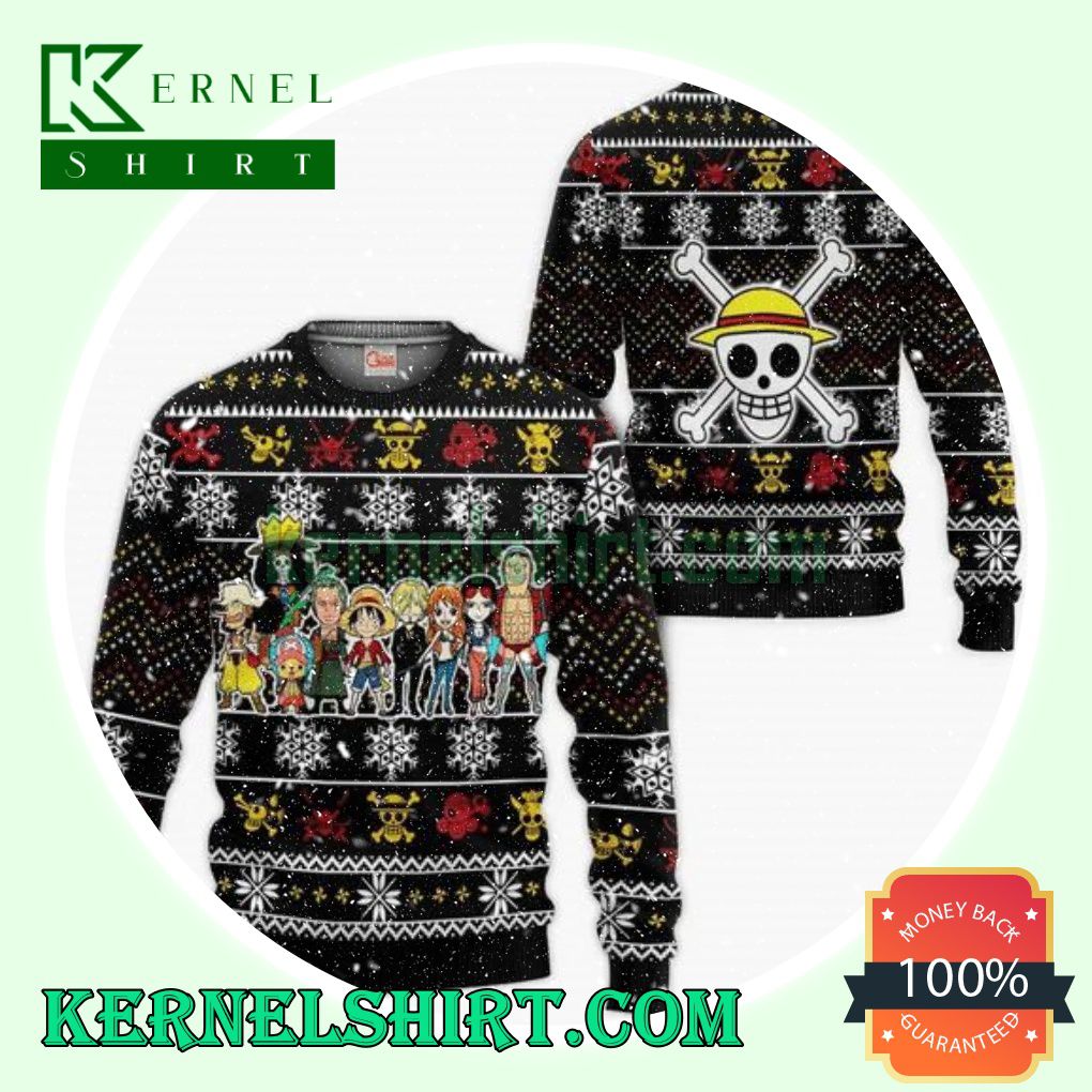 Straw Hat Pirates One Piece Knitting Christmas Sweatshirts