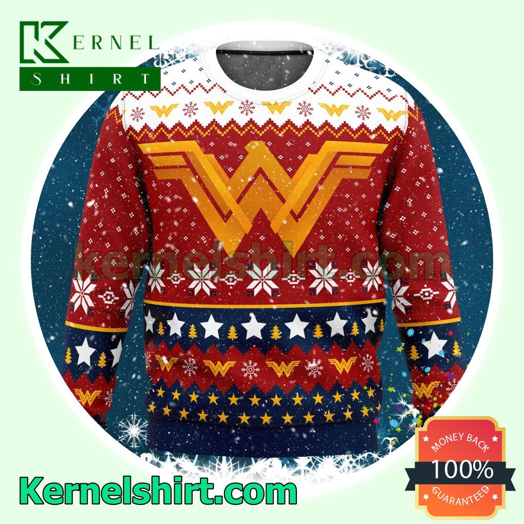 Super Heroes Wonder Woman Dc Xmas Christmas Sweatshirts