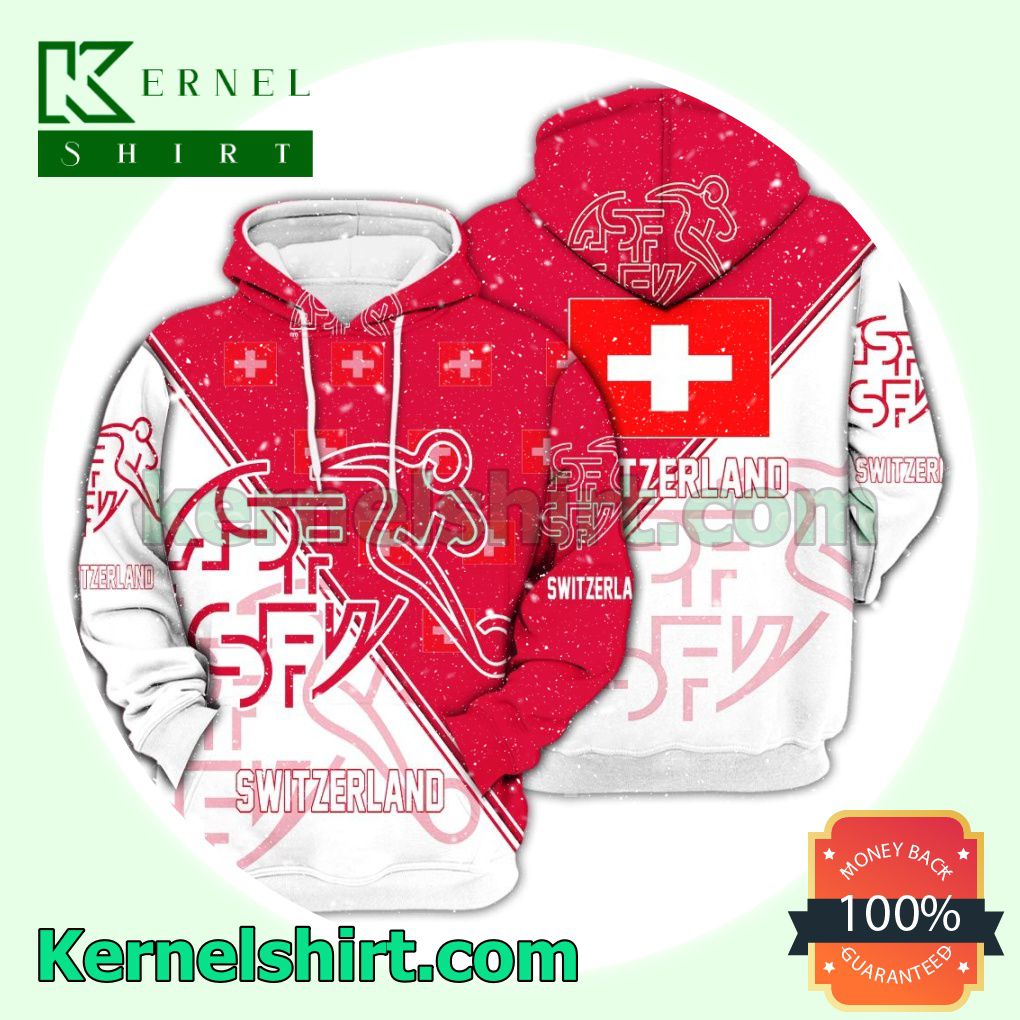 Switzerland National Logo Soccer Fan Hawaiian Shirt Sweatshirt