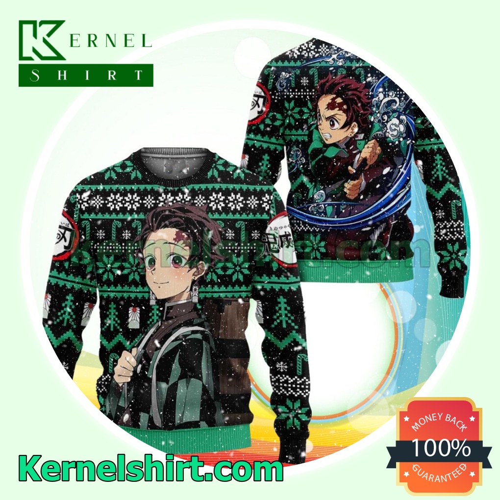 Tanjiro Demon Slayer Anime Knitted Christmas Jumper