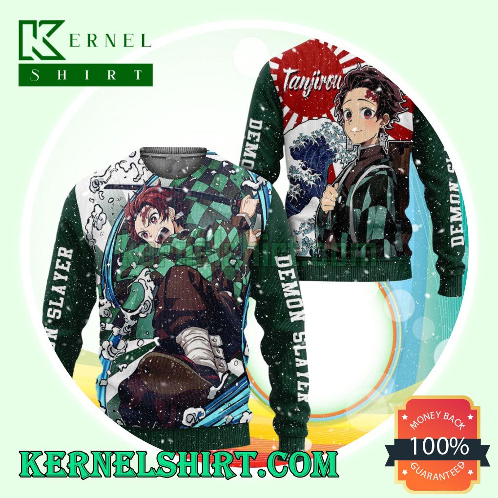 Tanjiro Kamado Demon Slayer Anime Christmas Sweatshirts