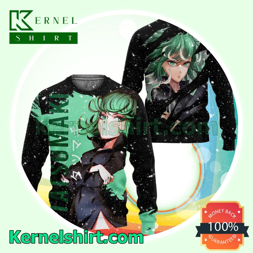 Tatsumaki One Punch Man Manga Anime Xmas Christmas Sweatshirts