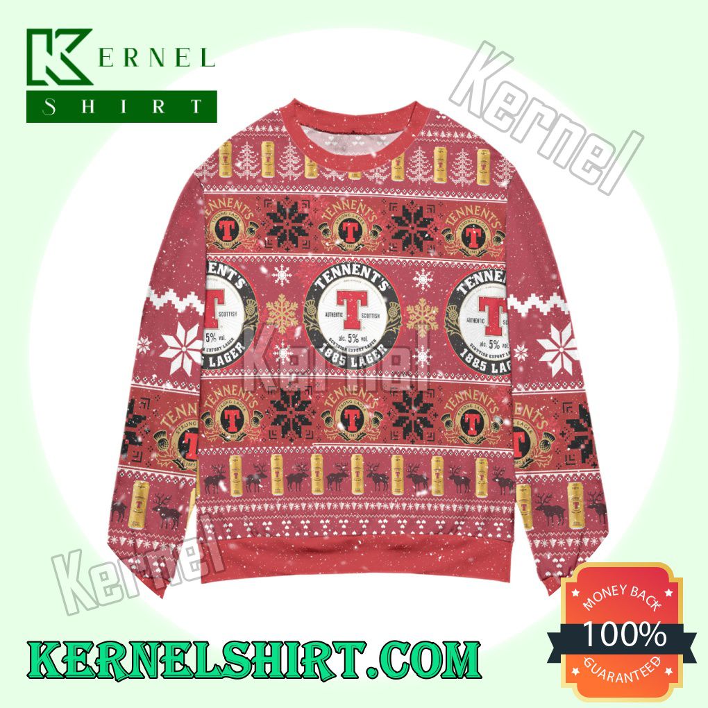 Tennent's 1985 Centenary Lager Knitted Christmas Sweatshirts