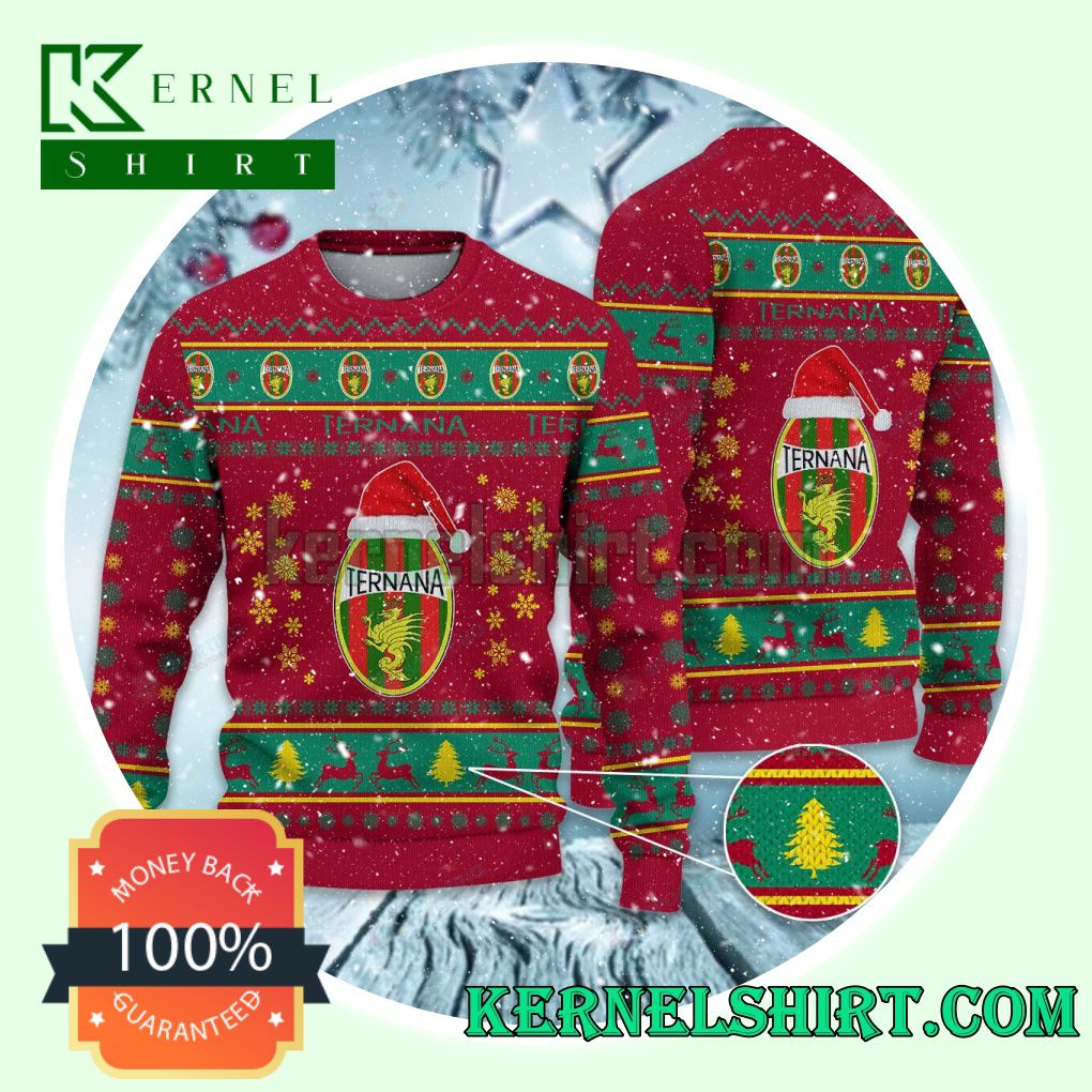 Ternana Calcio Club Snowflake Xmas Knit Sweaters