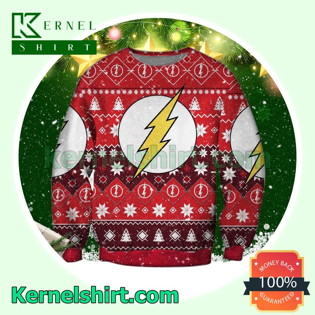 The Flash Logo Xmas Knitted Sweaters