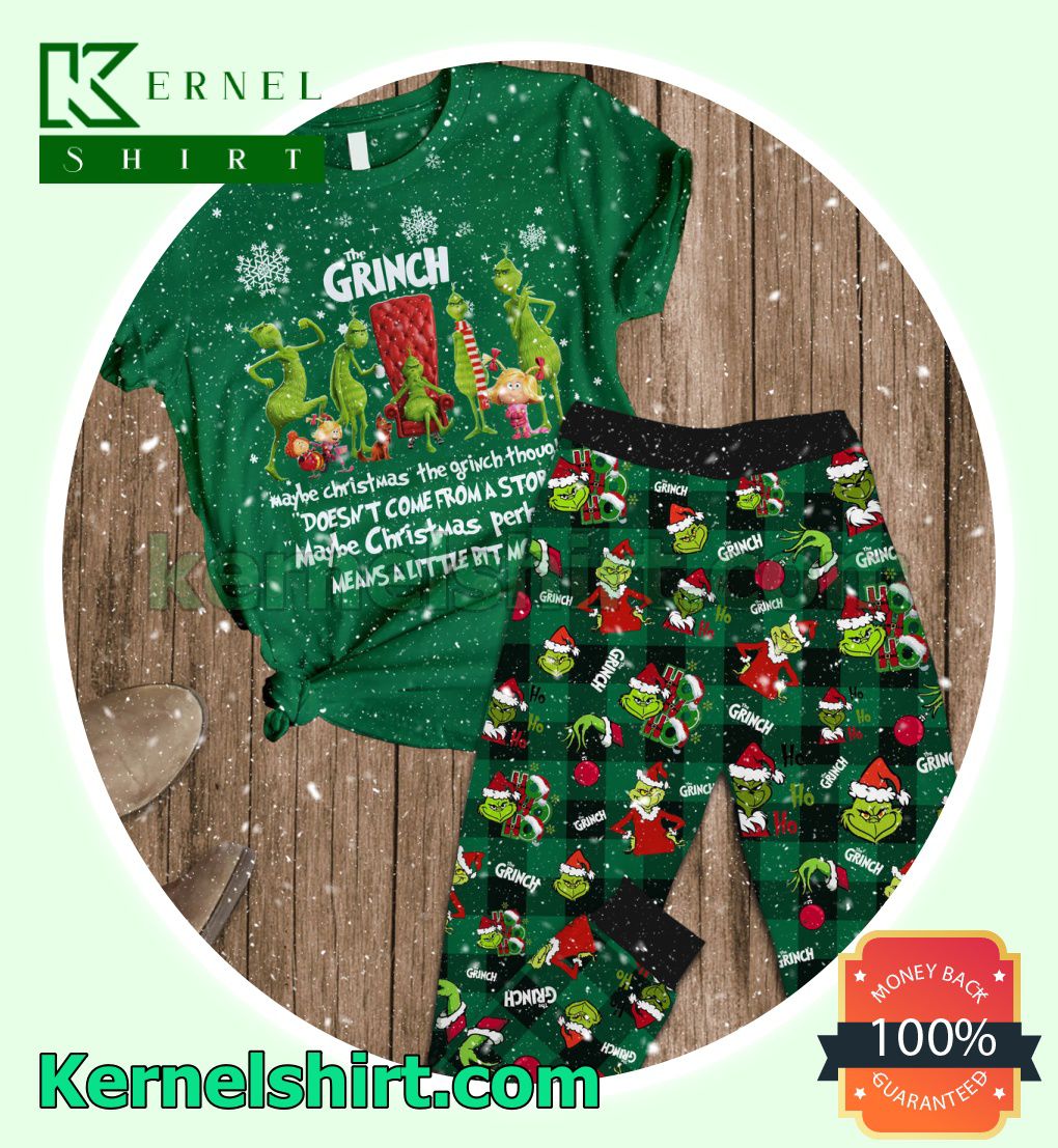 The Grinch Maybe Christmas Perhaps Means A Little Bit More Holiday Sleepwear