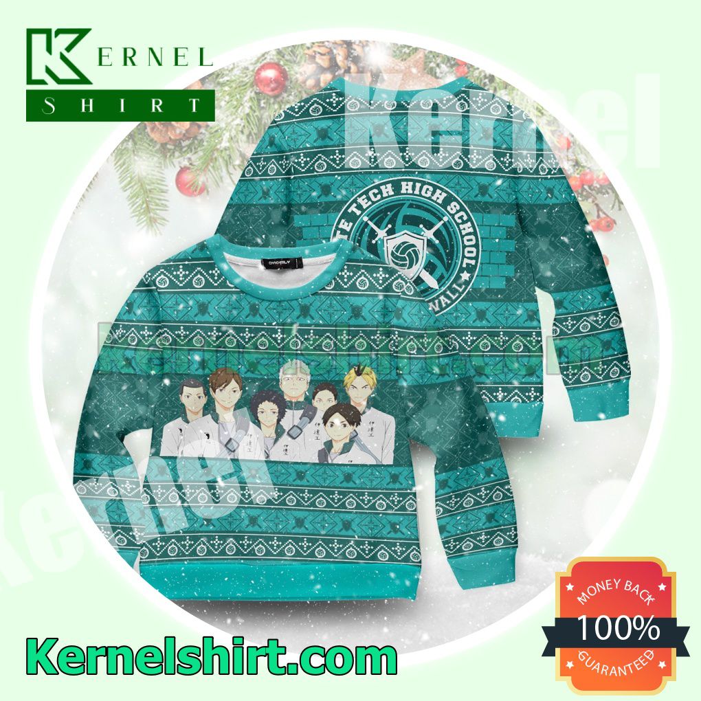 The Iron Wall Haikyu Knitted Christmas Sweatshirts