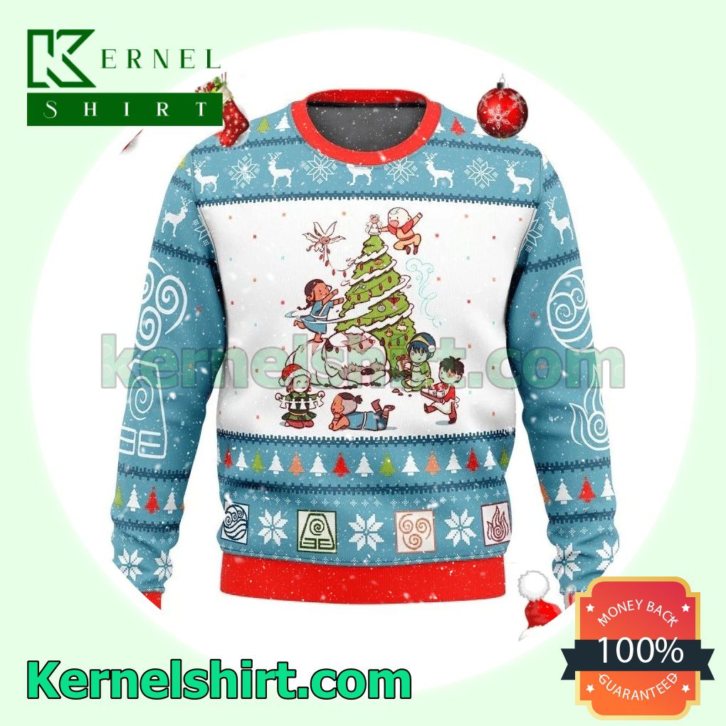 The Last Airbender Avatar Manga Anime Xmas Knitted Sweaters