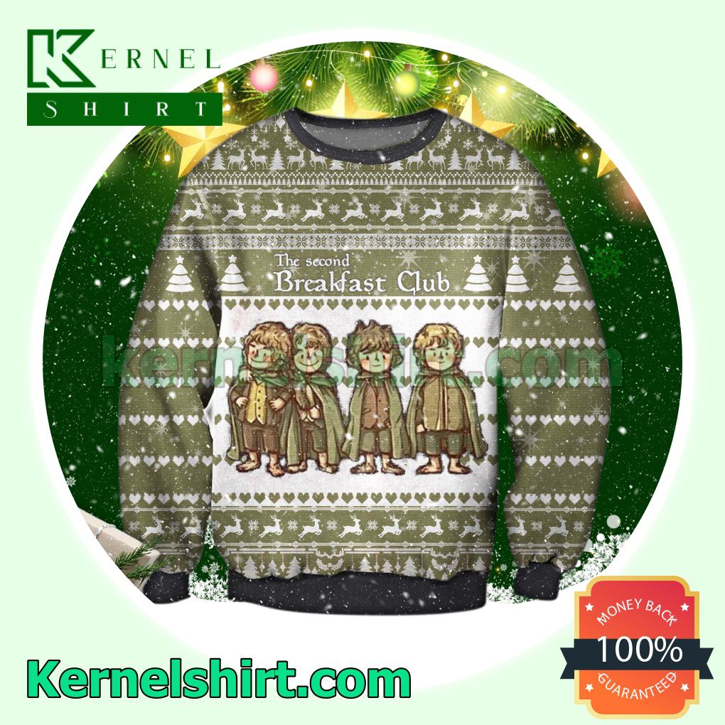 The Lord Of The Rings The Second Breakfast Club Xmas Knitted Sweaters