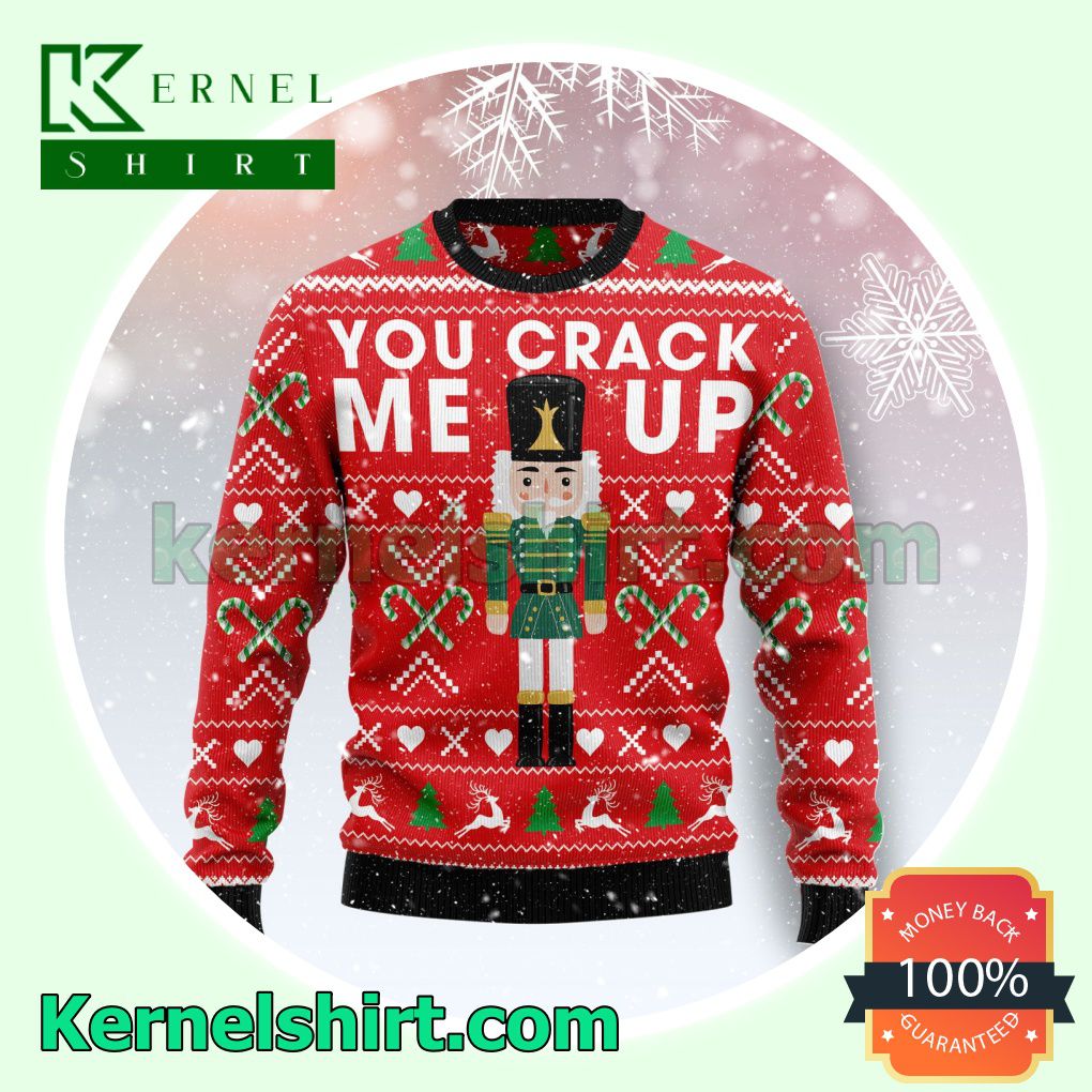 The Nutcracker You Crack Me Up Xmas Knitted Sweaters