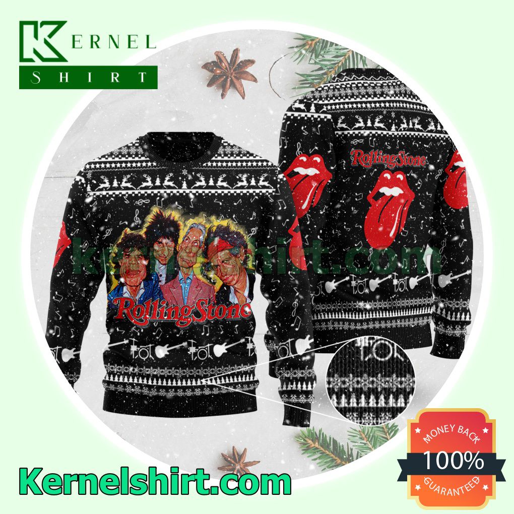 The Rolling Stones Band Xmas Knitted Sweaters