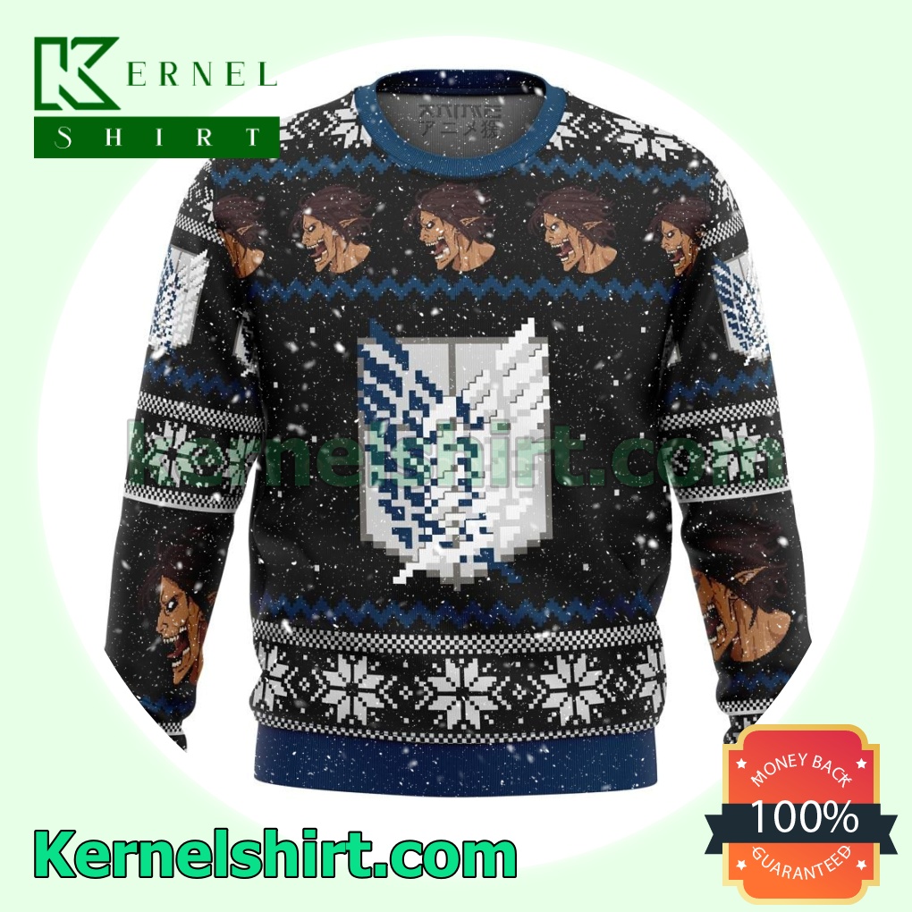 The Survey Corps Attack On Titan Manga Anime Knitted Christmas Jumper