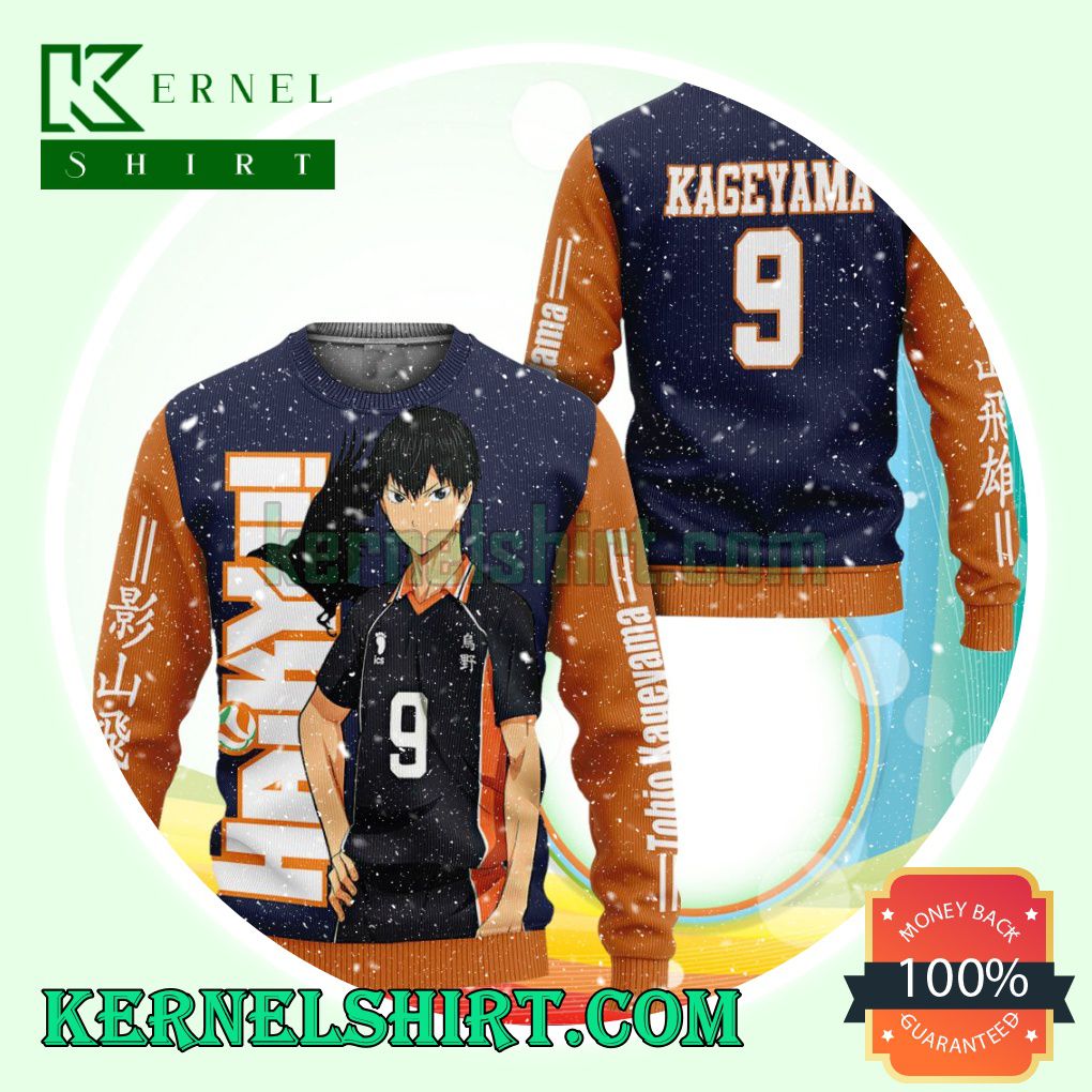 Tobio Kageyama Karasuno Haikyuu Anime Knitting Christmas Sweatshirts