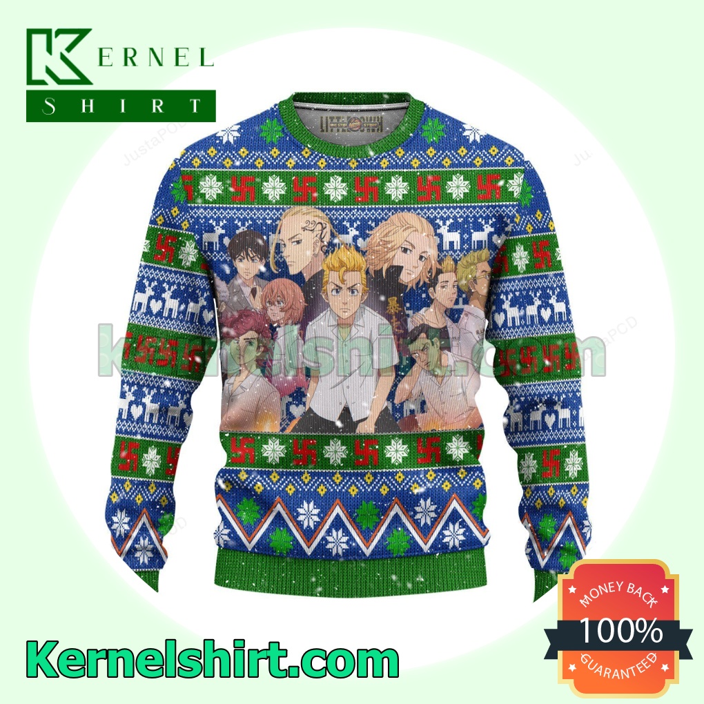 Tokyo Revengers Anime Knitted Christmas Jumper