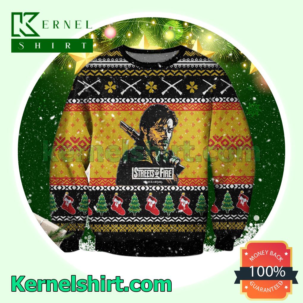 Tom Cody Streets Of Fire Xmas Knitted Sweaters