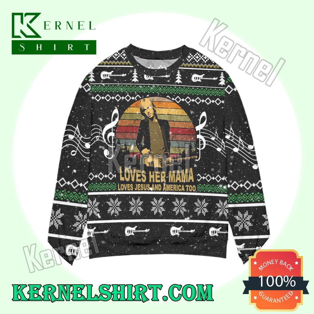 Tom Petty And The Heartbreakers Knitted Christmas Sweatshirts