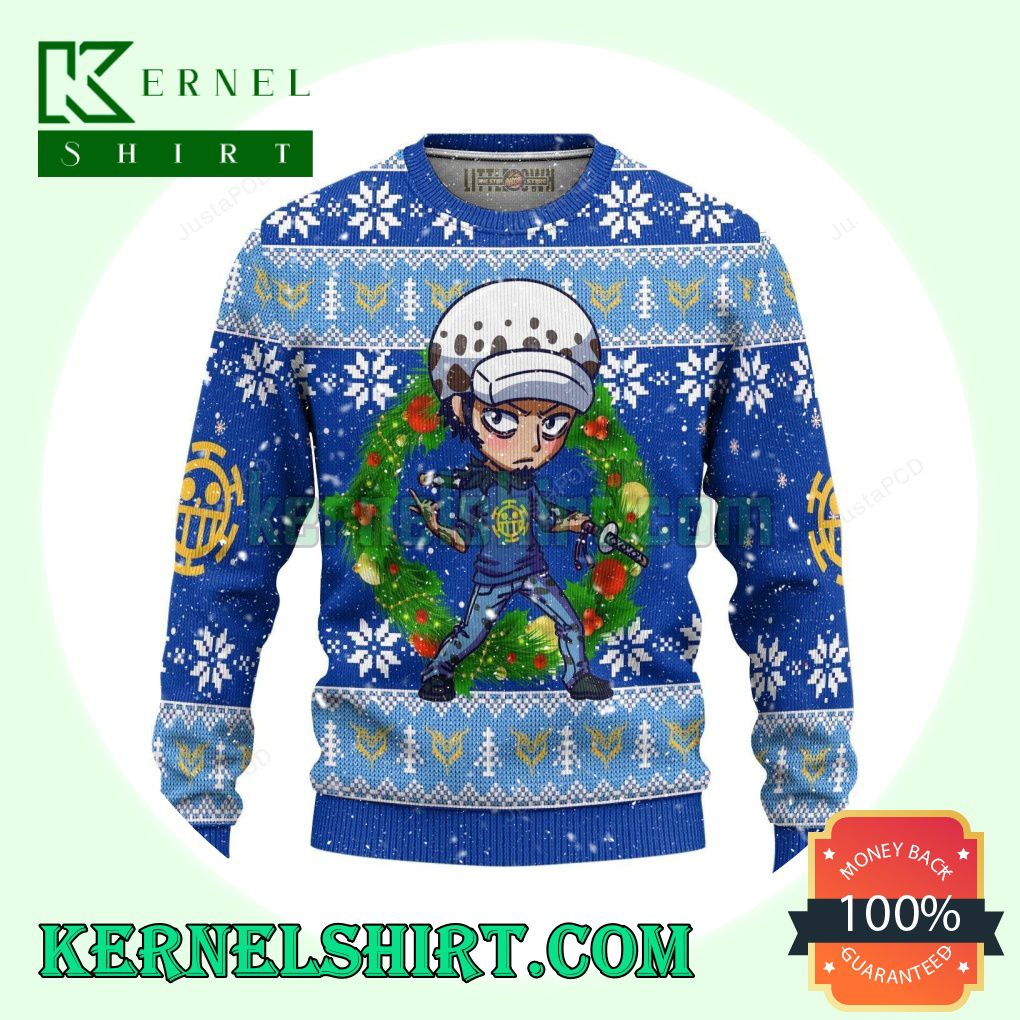 Trafalgar D. Water Law One Piece Anime Christmas Sweatshirts