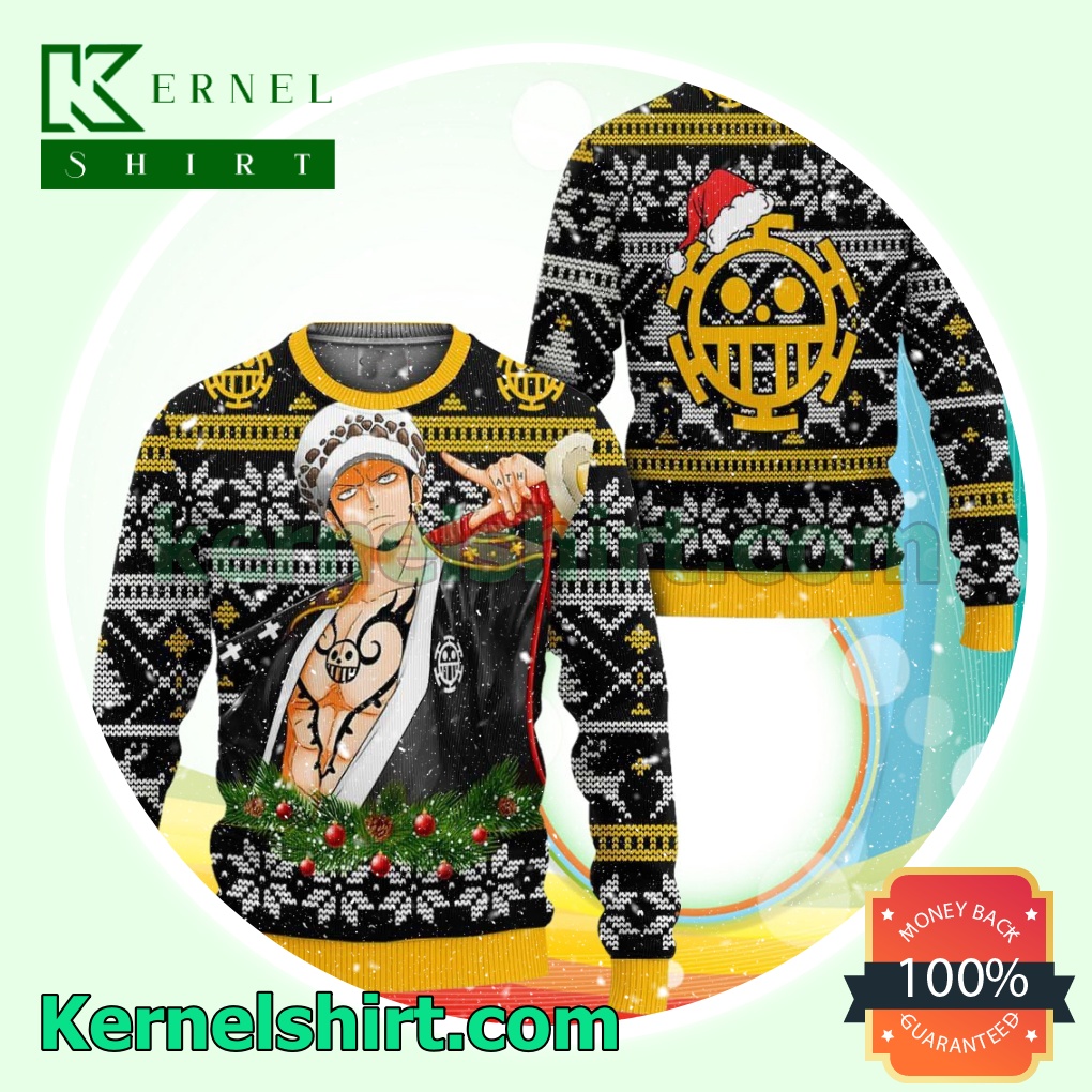 Trafalgar Law Wano One Piece Anime Knitted Christmas Jumper