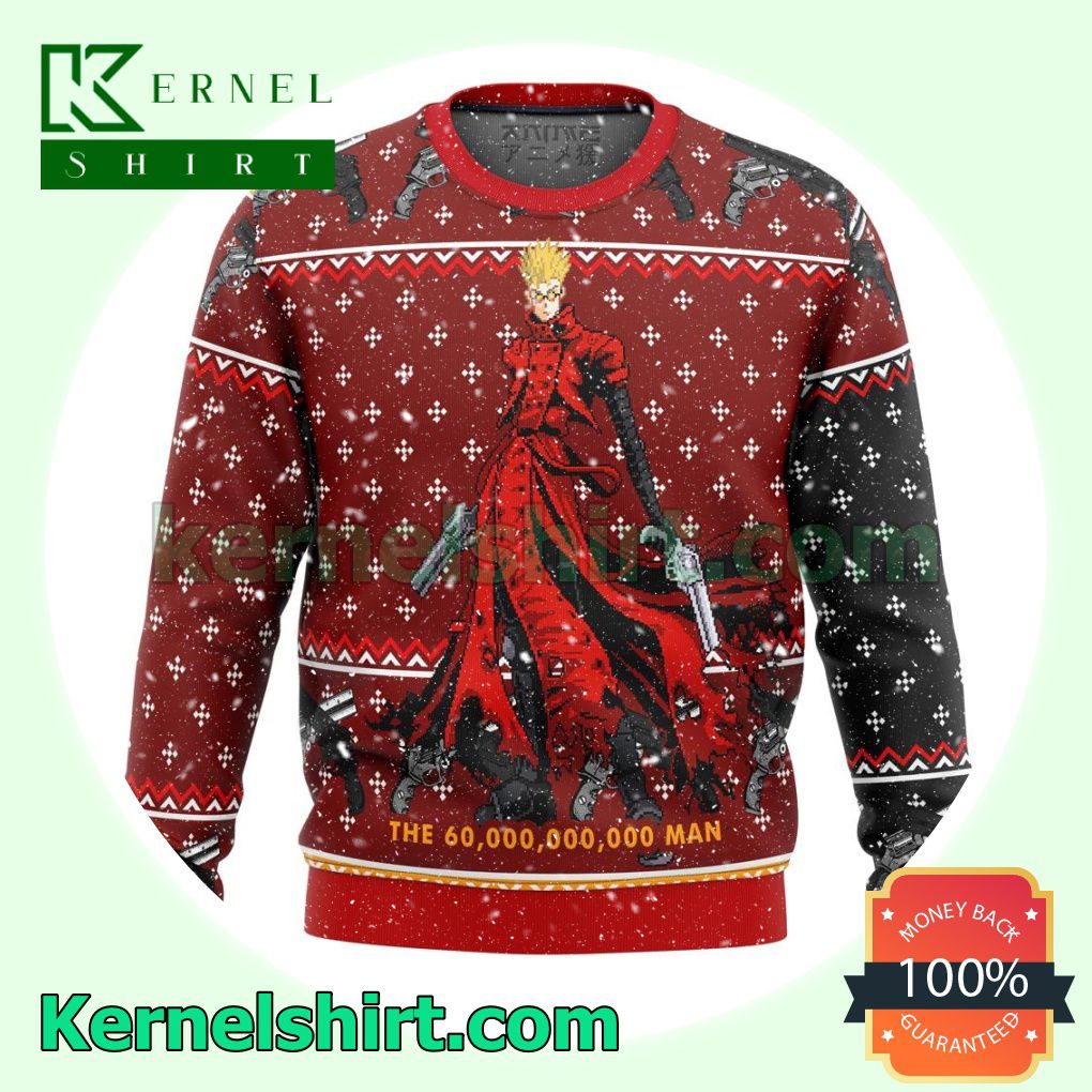 Trigun Vash The Stampede Premium Manga Anime Xmas Christmas Sweatshirts