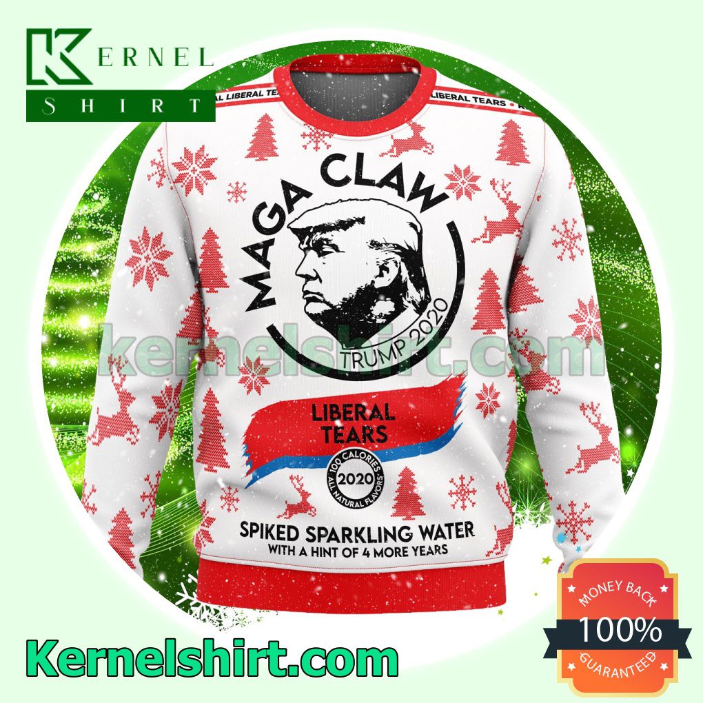 Trump MAGA Claw Xmas Knitted Sweaters