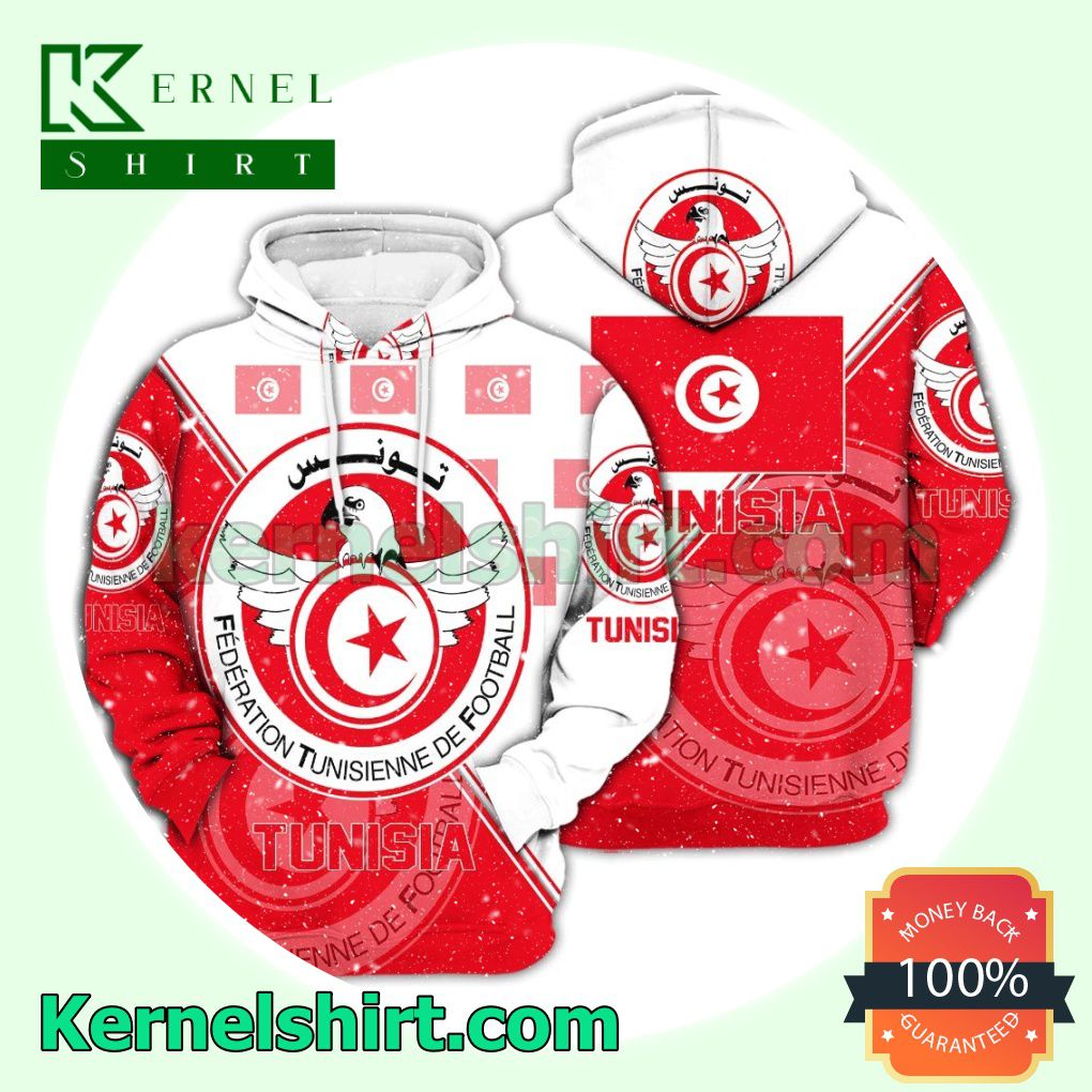 Tunisia National Logo Soccer Fan Hawaiian Shirt Sweatshirt