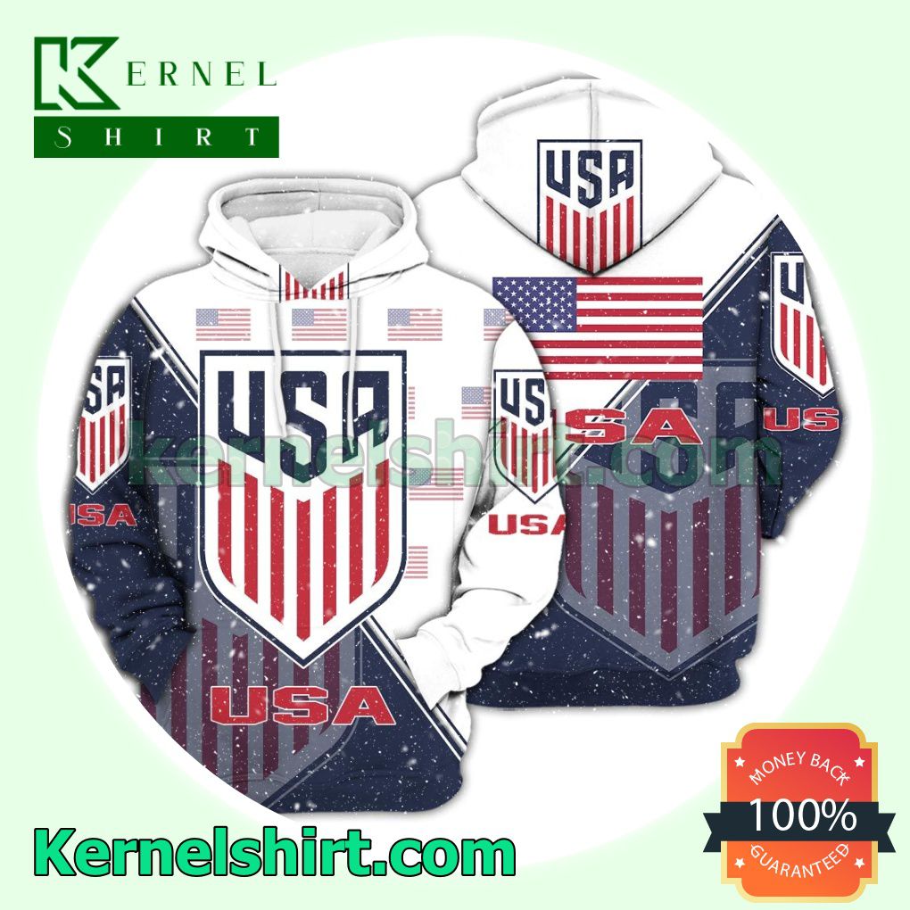 USA National Logo Soccer Fan Hawaiian Shirt Sweatshirt