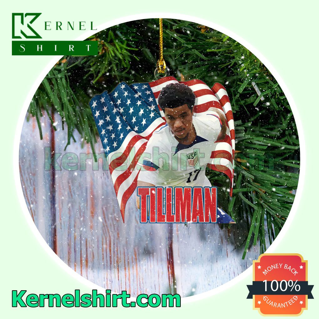 USMNT - Malik Tillman Fan Holiday Ornaments a