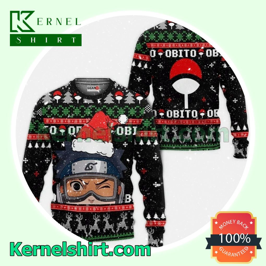 Uchiha Obito Naruto Anime, Manga Xmas Knitted Sweaters