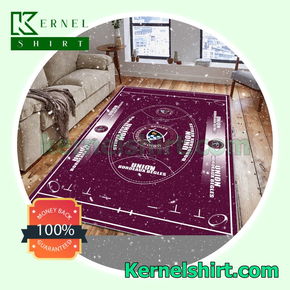 Union Bordeaux Begles Fan Rectangle Rug