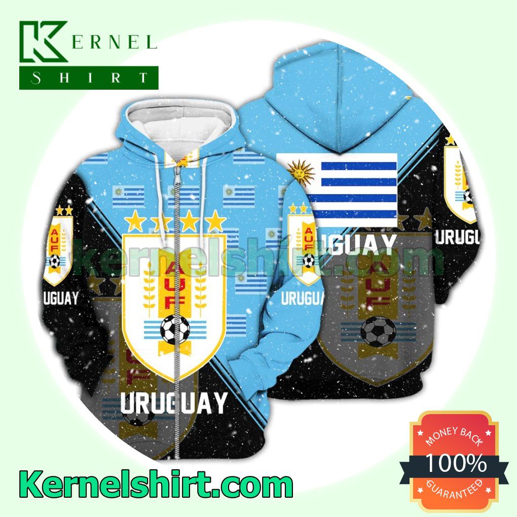 Uruguay National Logo Soccer Fan Hawaiian Shirt Sweatshirt a