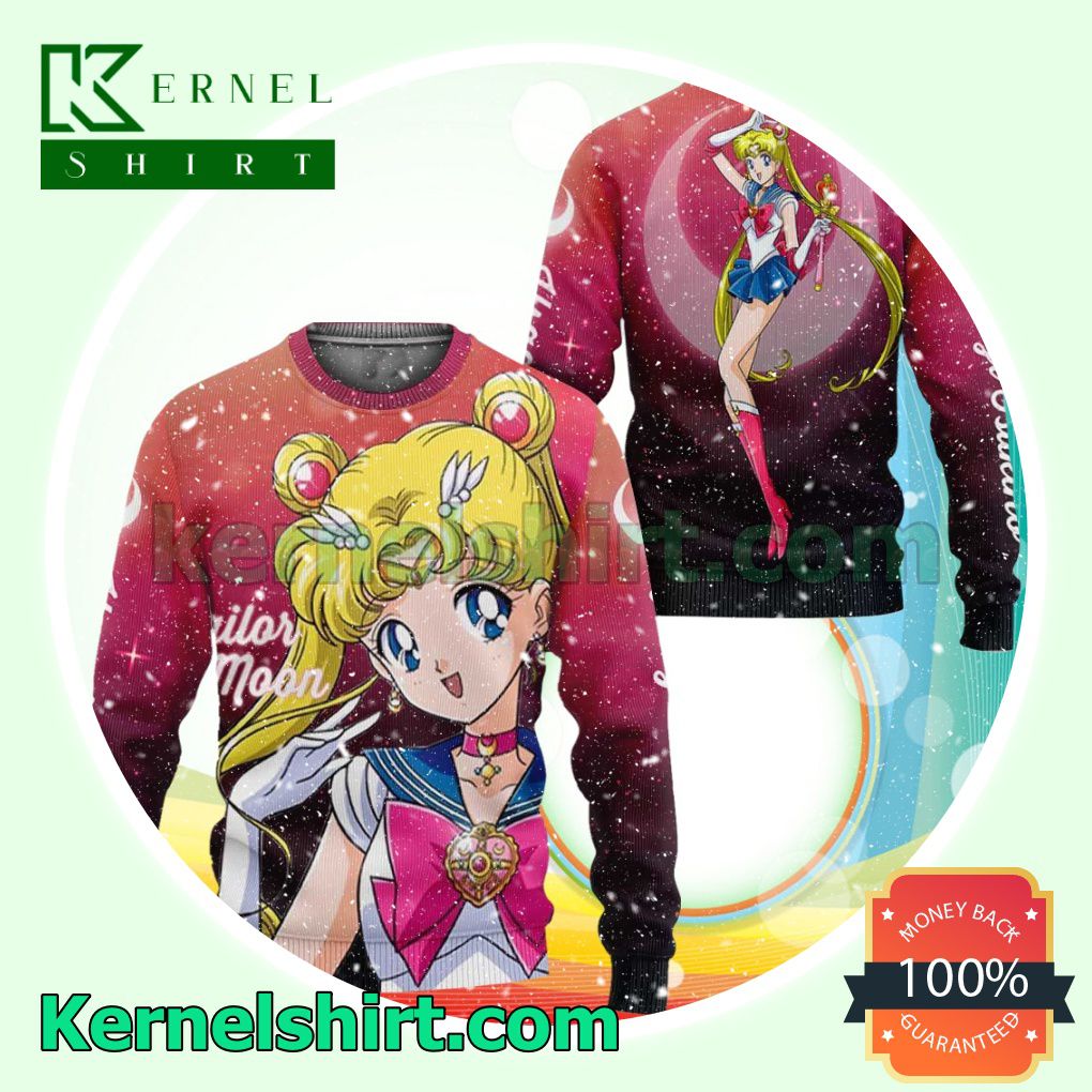 Usagi Tsukino Sailor Moon Manga Anime Xmas Christmas Sweatshirts