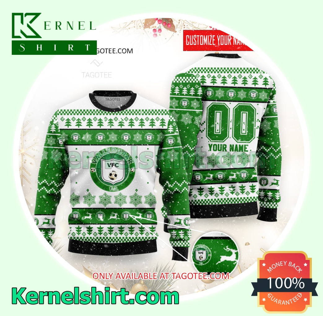 Valledupar FC Logo Xmas Knit Sweaters