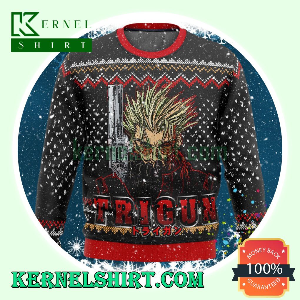 Vash The Stampede Trigun Manga Anime Christmas Sweatshirts