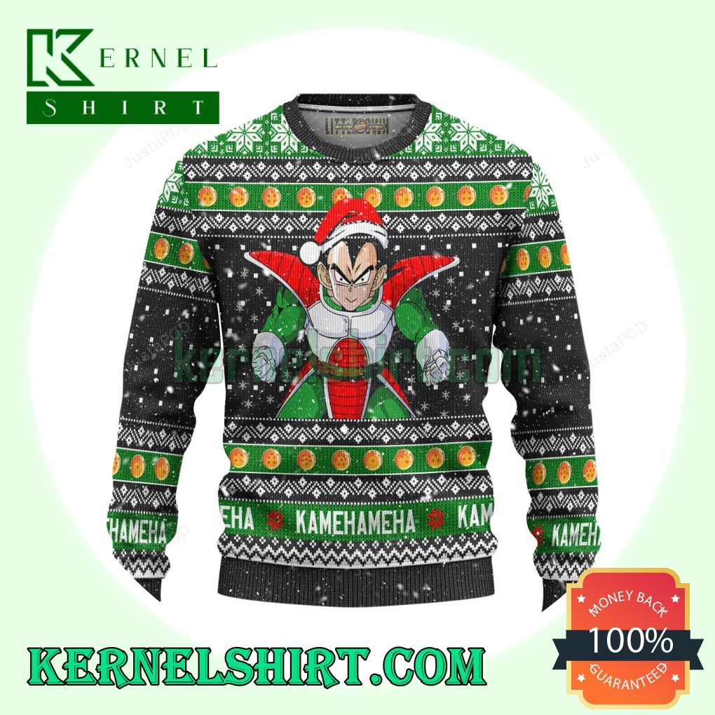 Vegeta Dragon Ball Anime Knitting Christmas Sweatshirts