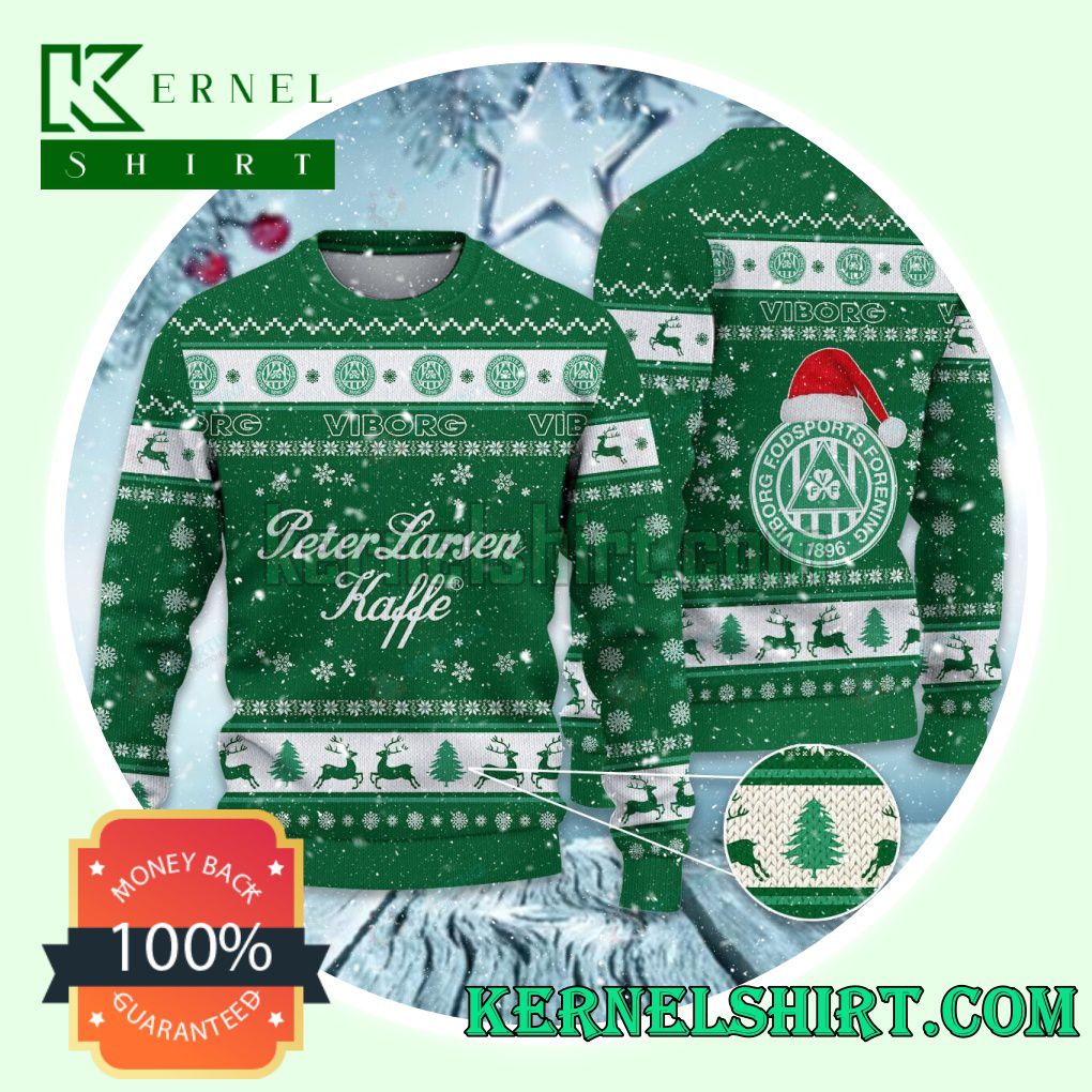 Viborg FF Club Snowflake Xmas Knit Sweaters