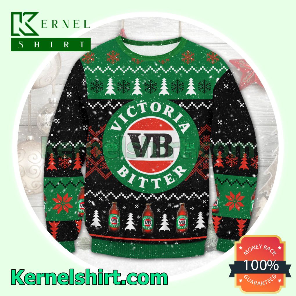 Victoria Bitter Beer Knitted Christmas Sweatshirts