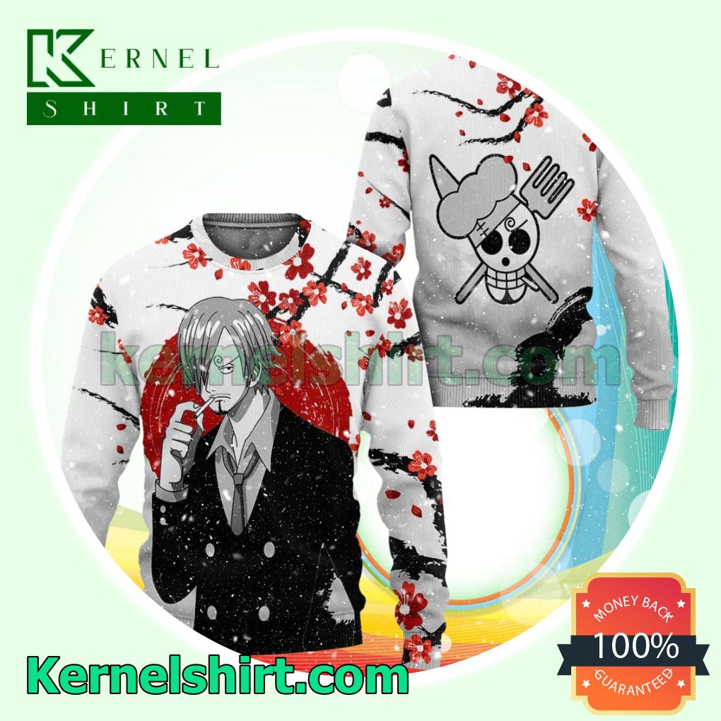 Vinsmoke Sanji One Piece Manga Anime Xmas Christmas Sweatshirts