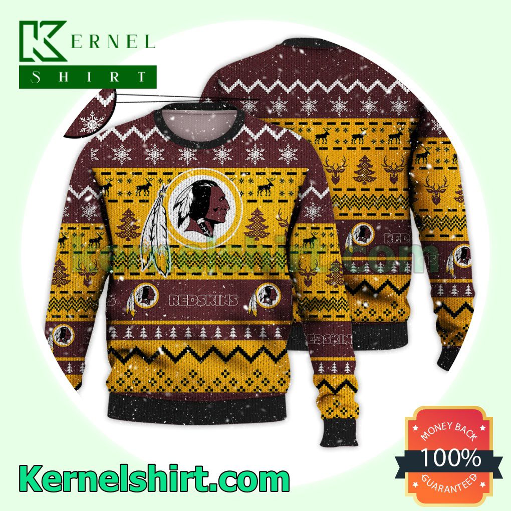 Washington Commanders NFL Funny Knitted Christmas Jumper