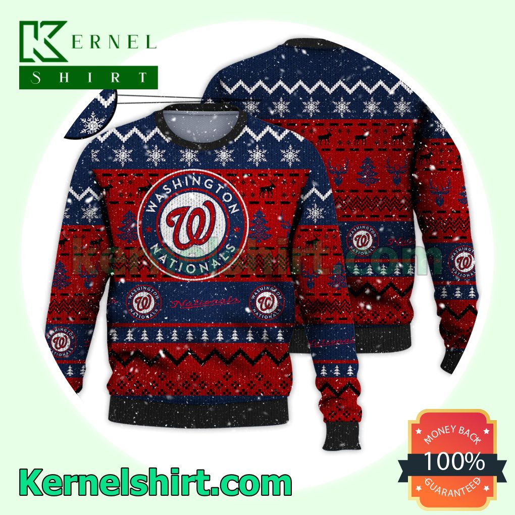 Washington Nationals MLB Funny Knitted Christmas Jumper