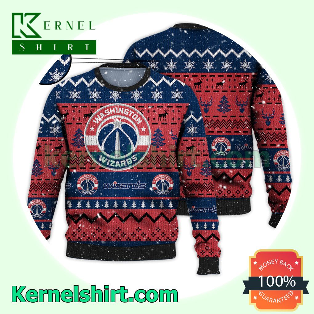 Washington Wizards NBA Funny Knitted Christmas Jumper