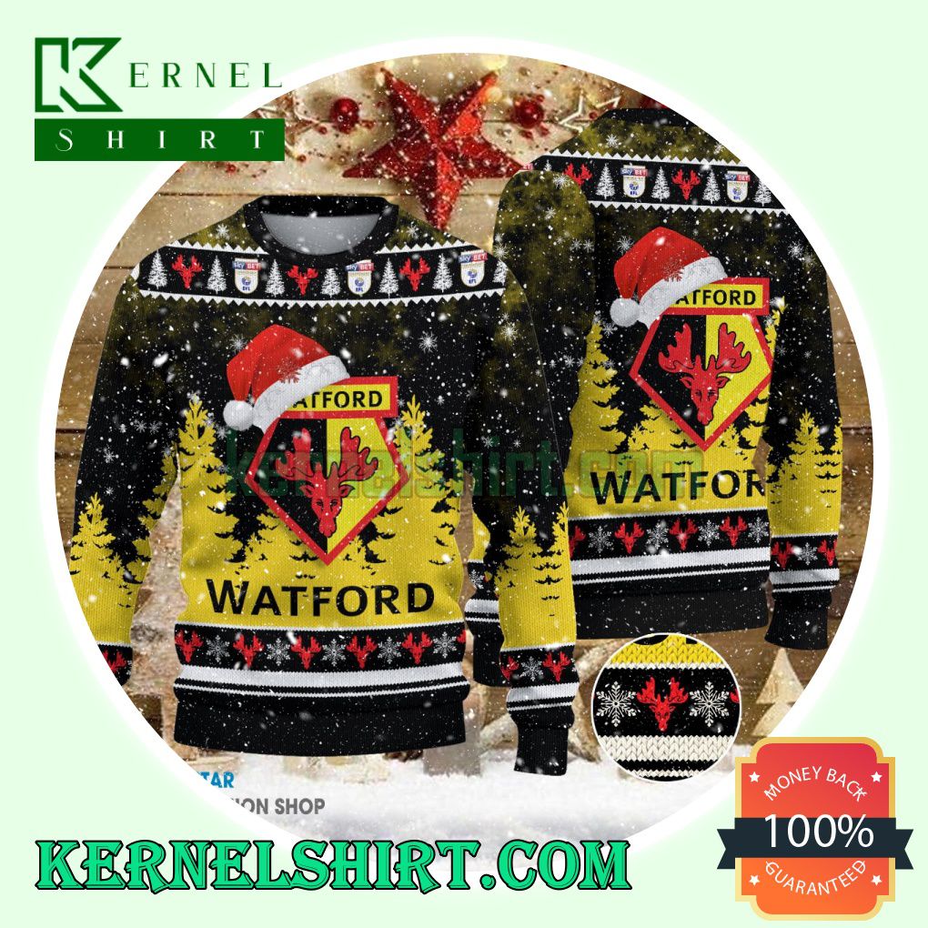 Watford Club Santa Hat Xmas Knit Sweaters