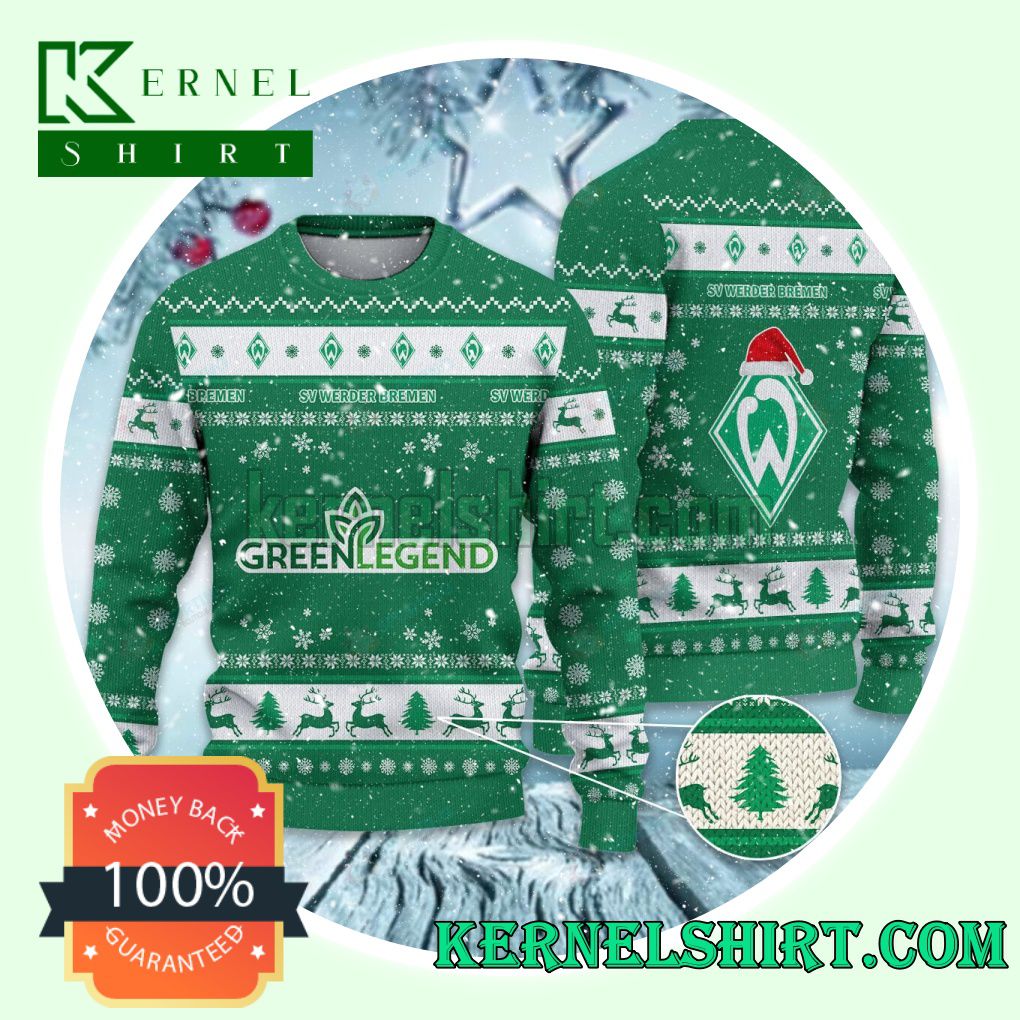Werder Bremen Club Snowflake Xmas Knit Sweaters