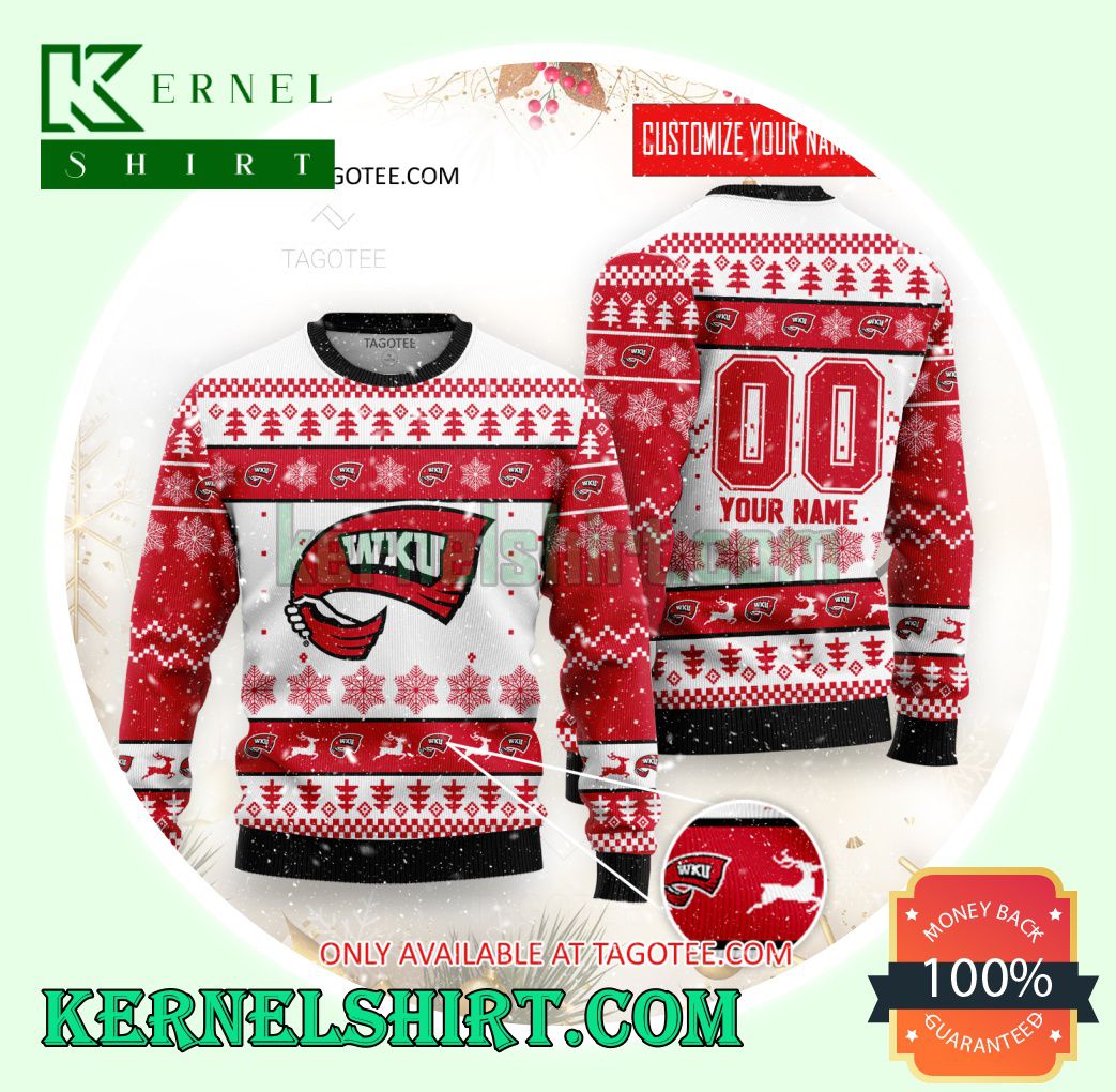 Western Kentucky Hilltoppers Rugby Club Xmas Knit Sweaters