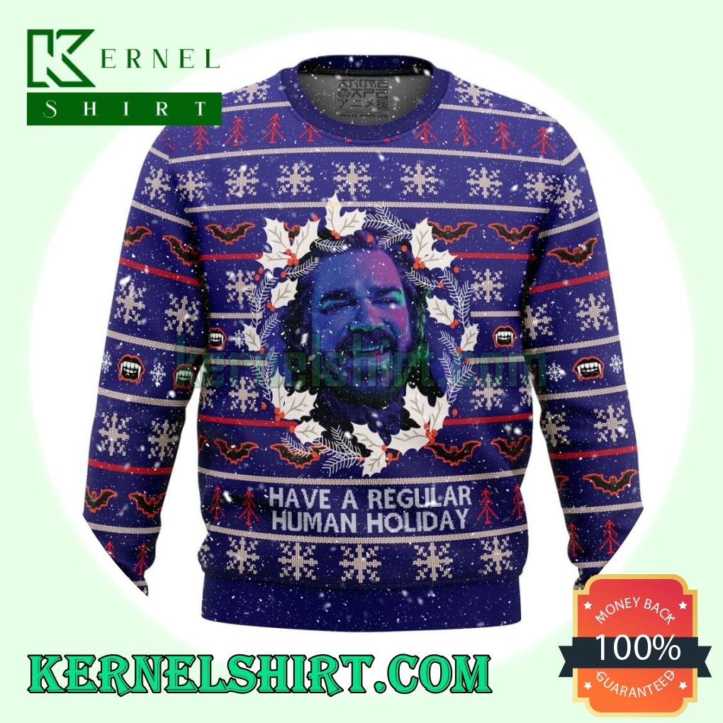 What We Do In The Shadows Have A Regular Human Holiday Knitting Christmas Sweatshirts